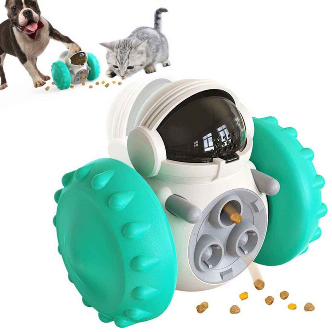 Interactive Cat Treat Puzzle Toy - Pets Food Slow Leak Dispenser - Pet IQ  Training Toy - Stop Overeating