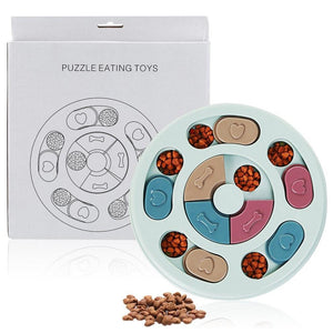 Puzzle slow feeder and increases IQ.